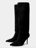 Bottes hautes à talons aiguilles