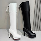 Bottes cuissardes à talons hauts