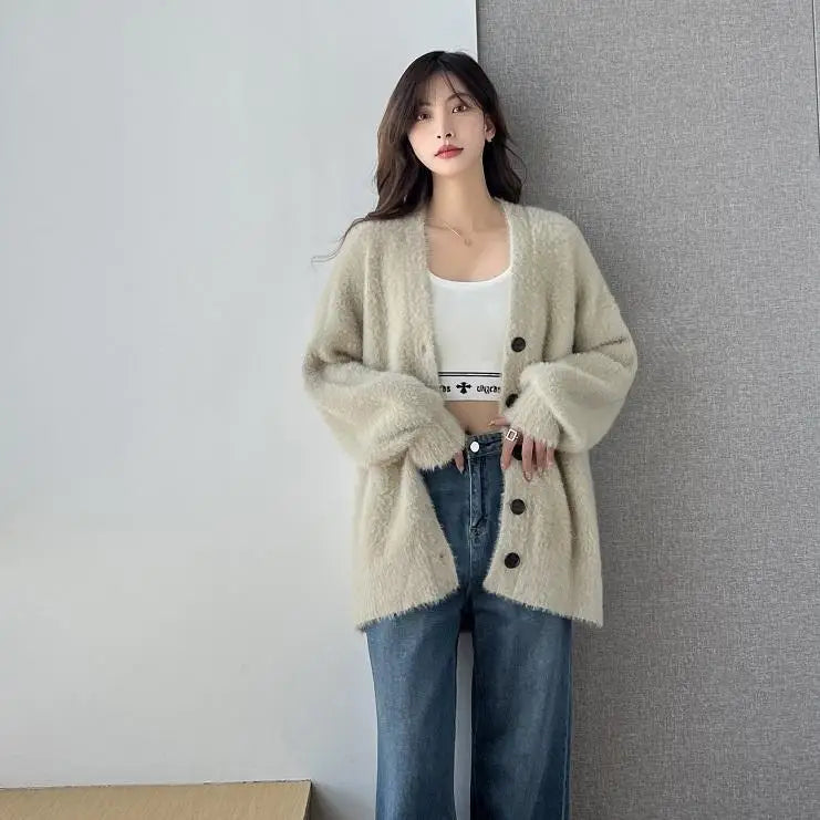 winter clothes women cardigan korean fashion fall 2025 fashion women clothing new arrivals vintage knitwears long sleeve top