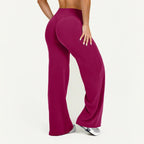Pantalon à taille droite ultra doux pour femmes GYM Pilates sport de course